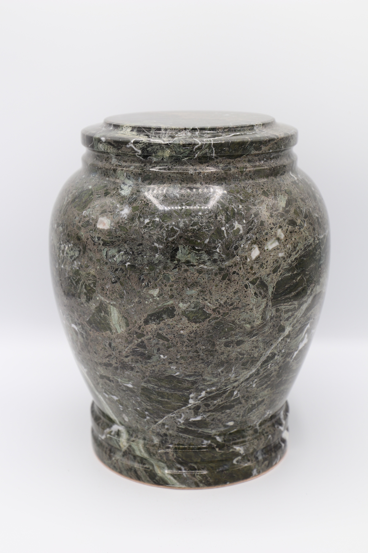 Green Zebra Stone Cremation Urn