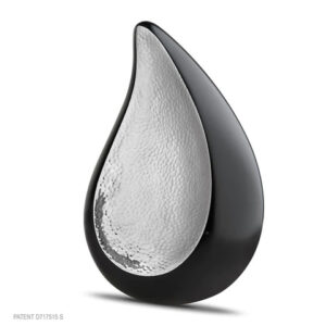 TearDrop Black - Cremation Urn